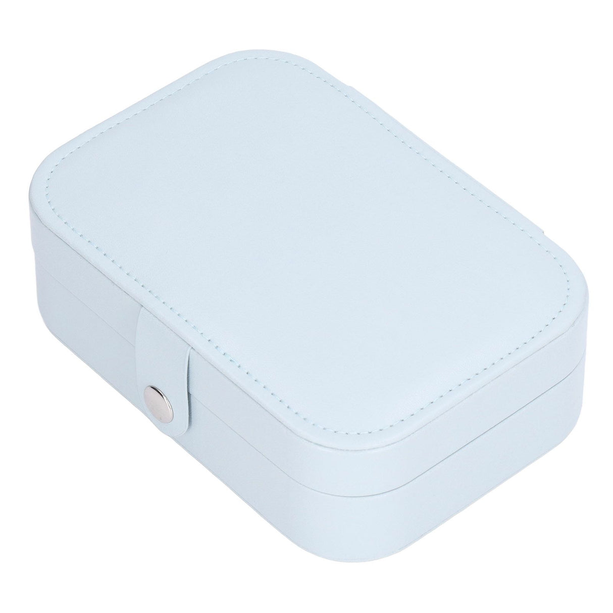 Jewelry Travel Case Large Capacity Durable Leather Simple Style Multifunction Travel Jewelry Box for Rings Earrings