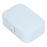 Jewelry Travel Case Large Capacity Durable Leather Simple Style Multifunction Travel Jewelry Box for Rings Earrings