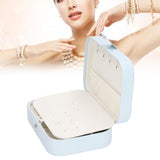 Jewelry Travel Case Large Capacity Durable Leather Simple Style Multifunction Travel Jewelry Box for Rings Earrings - Extra Image