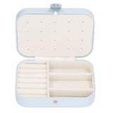 Jewelry Travel Case Large Capacity Durable Leather Simple Style Multifunction Travel Jewelry Box for Rings Earrings - Extra Image