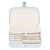 Jewelry Travel Case Large Capacity Durable Leather Simple Style Multifunction Travel Jewelry Box for Rings Earrings - Extra Image