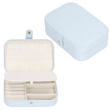 Jewelry Travel Case Large Capacity Durable Leather Simple Style Multifunction Travel Jewelry Box for Rings Earrings