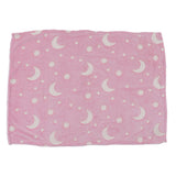 1.52x1M Luminous Blanket Double Sided Polyester Glowing Blanket Bedroom Air Conditioning Blanket for KidsPink