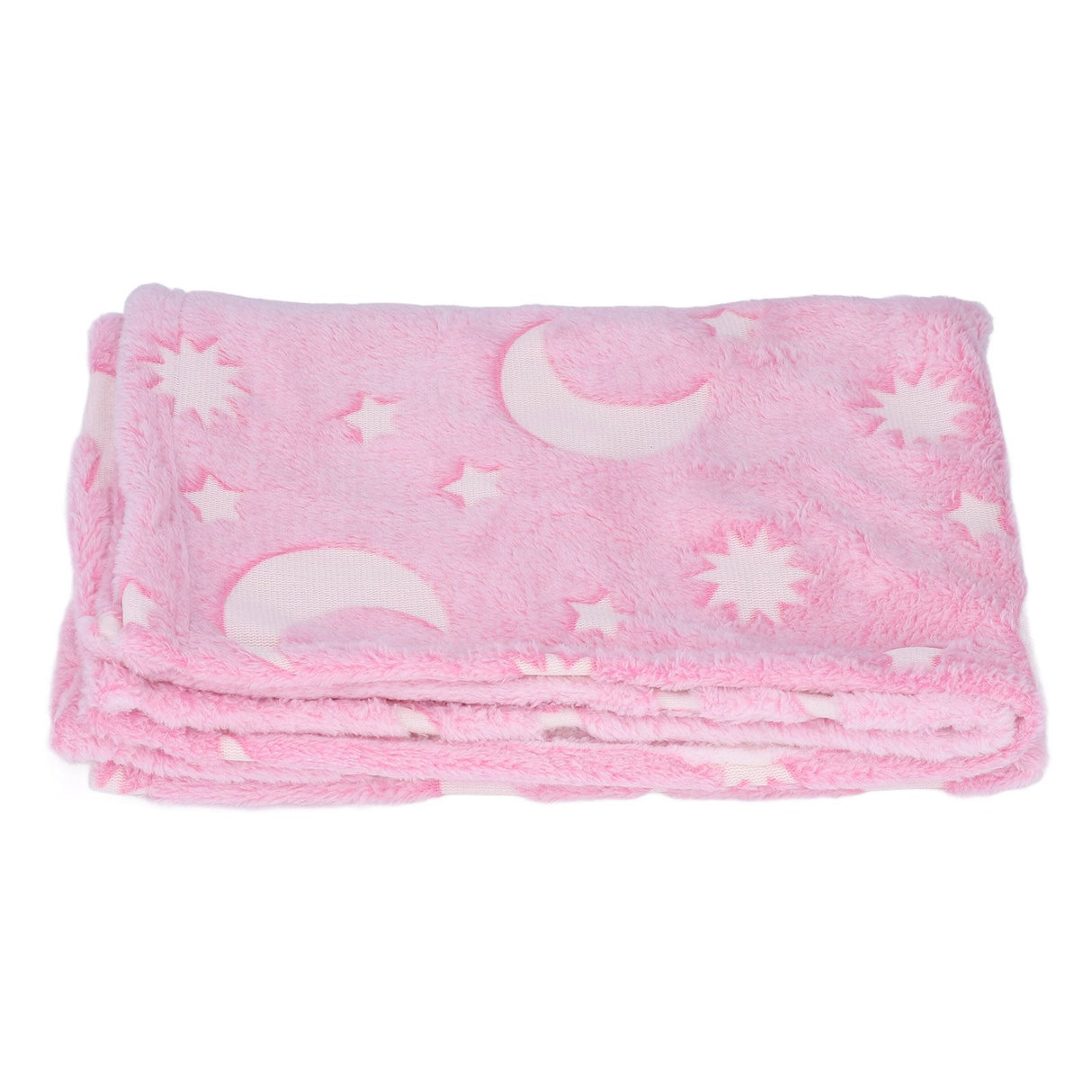 1.52x1M Luminous Blanket Double Sided Polyester Glowing Blanket Bedroom Air Conditioning Blanket for KidsPink