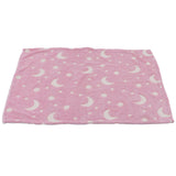 1.52x1M Luminous Blanket Double Sided Polyester Glowing Blanket Bedroom Air Conditioning Blanket for KidsPink