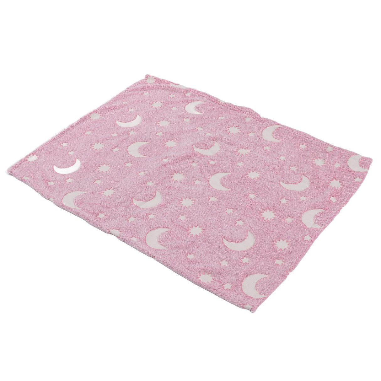 1.52x1M Luminous Blanket Double Sided Polyester Glowing Blanket Bedroom Air Conditioning Blanket for KidsPink