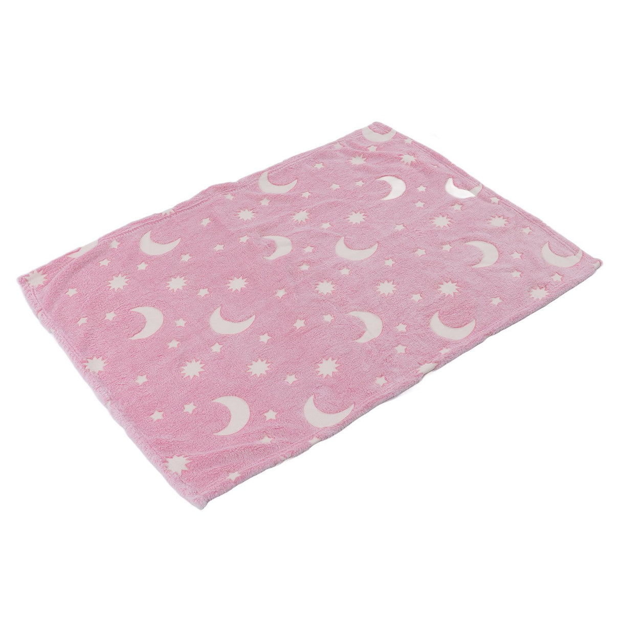 1.52x1M Luminous Blanket Double Sided Polyester Glowing Blanket Bedroom Air Conditioning Blanket for KidsPink