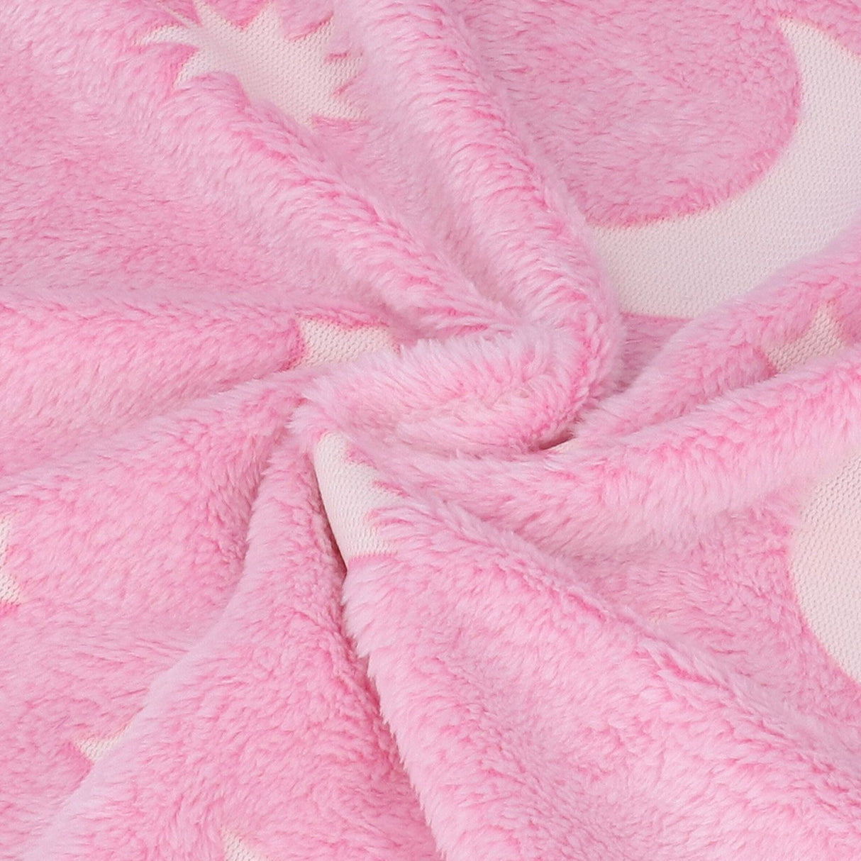 1.52x1M Luminous Blanket Double Sided Polyester Glowing Blanket Bedroom Air Conditioning Blanket for KidsPink