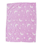 1.52x1M Luminous Blanket Double Sided Polyester Glowing Blanket Bedroom Air Conditioning Blanket for KidsPurple
