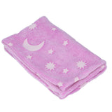 1.52x1M Luminous Blanket Double Sided Polyester Glowing Blanket Bedroom Air Conditioning Blanket for KidsPurple - Front View