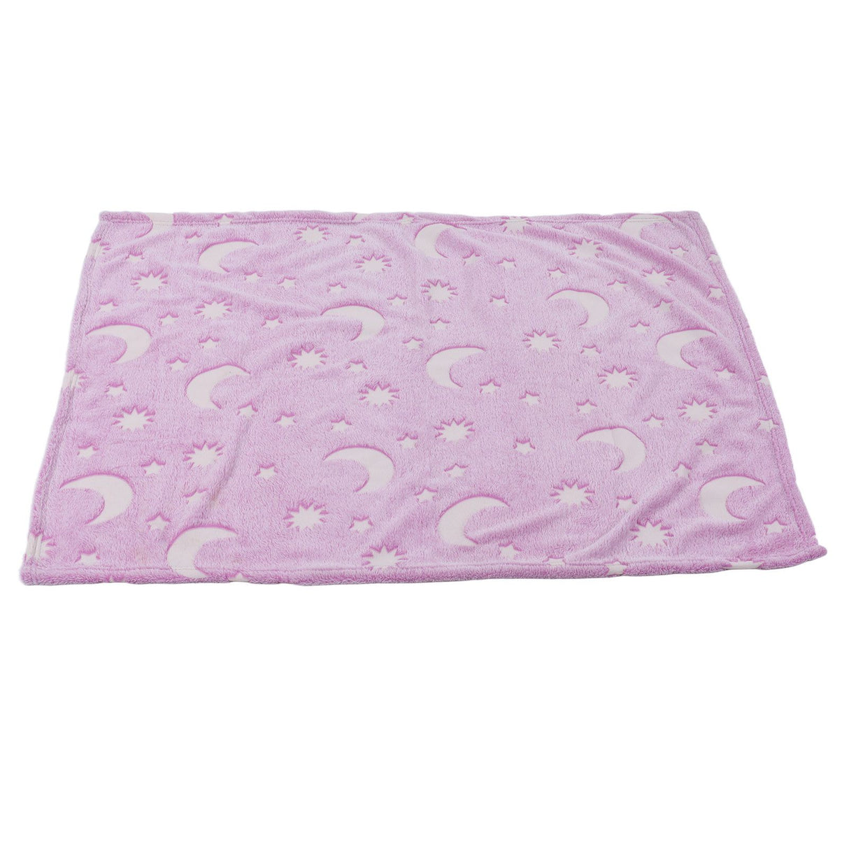 1.52x1M Luminous Blanket Double Sided Polyester Glowing Blanket Bedroom Air Conditioning Blanket for KidsPurple