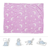 1.52x1M Luminous Blanket Double Sided Polyester Glowing Blanket Bedroom Air Conditioning Blanket for KidsPurple - Extra Image