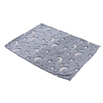 1.52x1M Luminous Blanket Double Sided Polyester Glowing Blanket Bedroom Air Conditioning Blanket for KidsDusty Blue