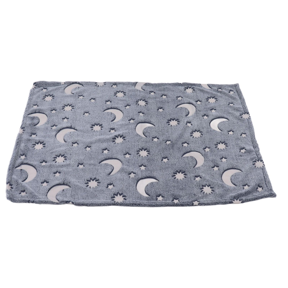 1.52x1M Luminous Blanket Double Sided Polyester Glowing Blanket Bedroom Air Conditioning Blanket for KidsDusty Blue