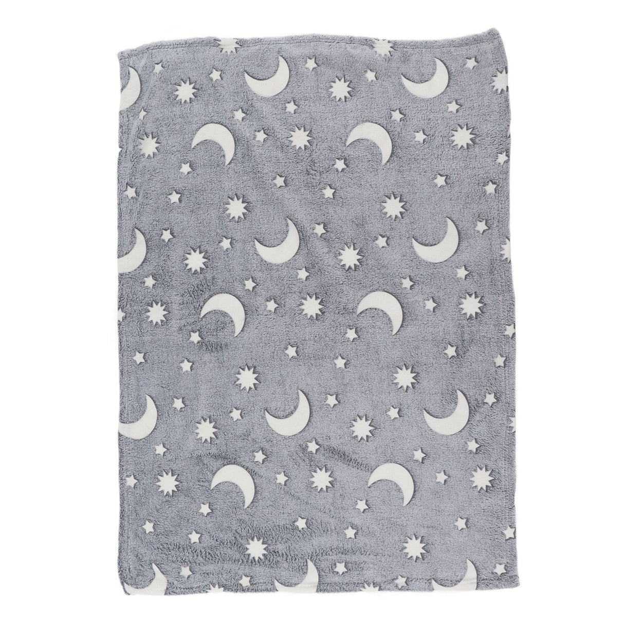 Glowing Polyester Blanket Soft and Warm Fuzzy Blanket for Bed Sofa Couch All SeasonGrey