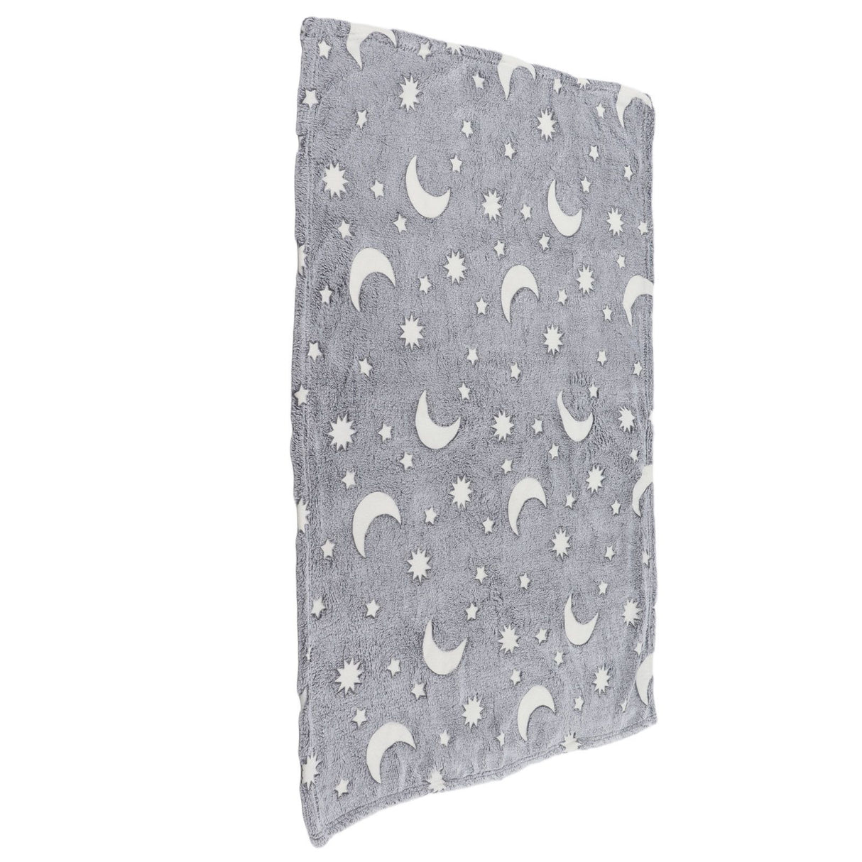 Glowing Polyester Blanket Soft and Warm Fuzzy Blanket for Bed Sofa Couch All SeasonGrey