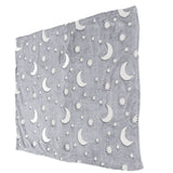 Glowing Polyester Blanket Soft and Warm Fuzzy Blanket for Bed Sofa Couch All SeasonGrey - Extra Image