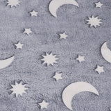 Glowing Polyester Blanket Soft and Warm Fuzzy Blanket for Bed Sofa Couch All SeasonGrey