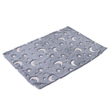 Glowing Polyester Blanket Soft and Warm Fuzzy Blanket for Bed Sofa Couch All SeasonDusty Blue - Low Angle