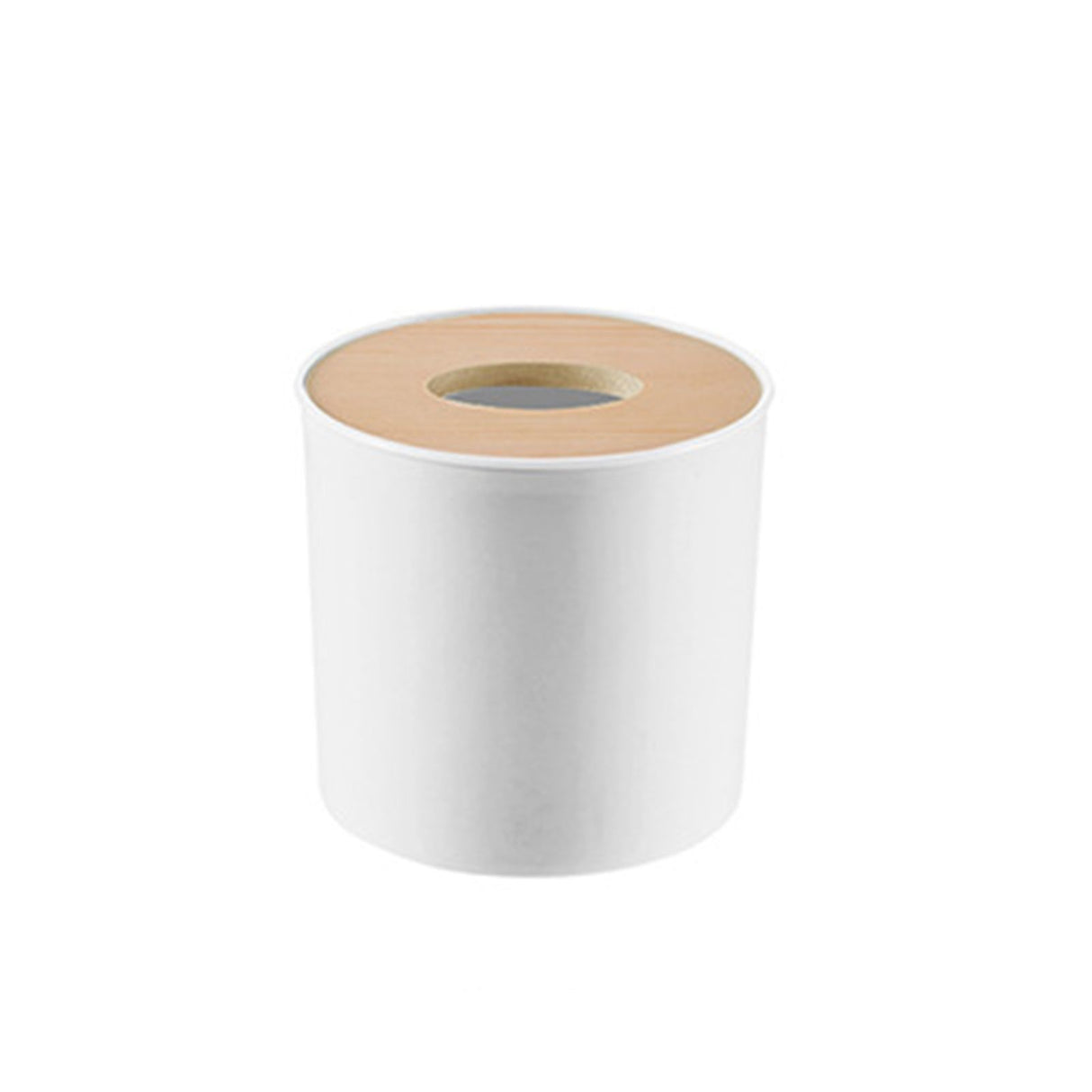 Tissue Box Holder Large Capacity Detachable Mini Tissue Storage Container for Bathroom Bedroom Dressers DesksRound