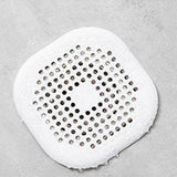 Sewer Floor Drain Net With Suction Cup Shower Drain Hair Cover Kitchen Bathroom Floor Drain PadWhite - Front View