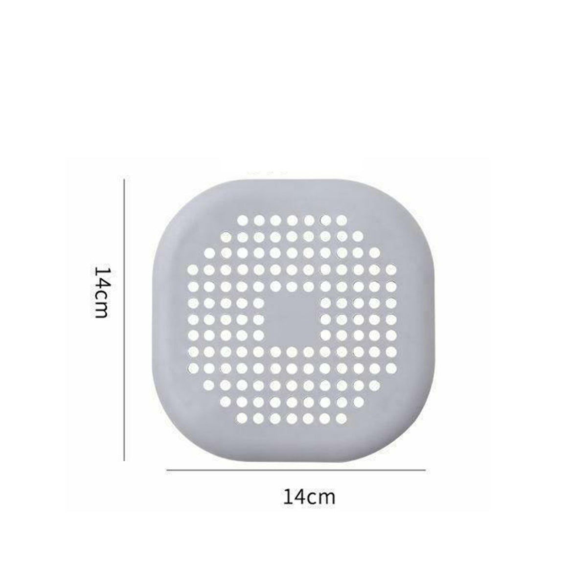Sewer Floor Drain Net With Suction Cup Shower Drain Hair Cover Kitchen Bathroom Floor Drain PadGray