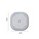 Sewer Floor Drain Net With Suction Cup Shower Drain Hair Cover Kitchen Bathroom Floor Drain PadGray - Front View