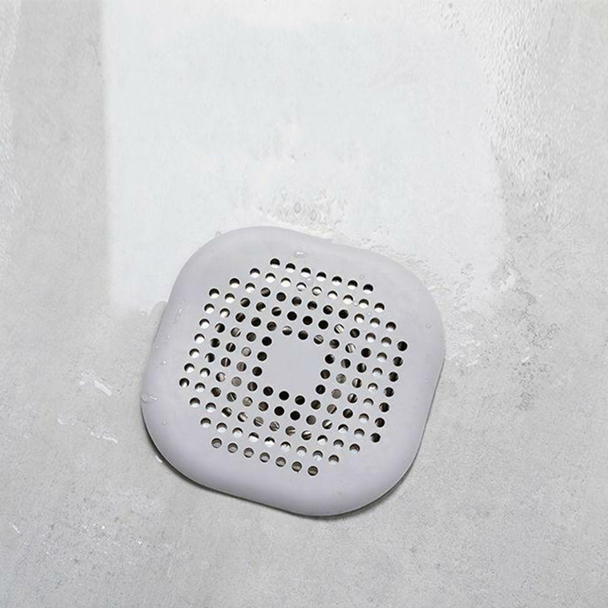 Sewer Floor Drain Net With Suction Cup Shower Drain Hair Cover Kitchen Bathroom Floor Drain PadGray
