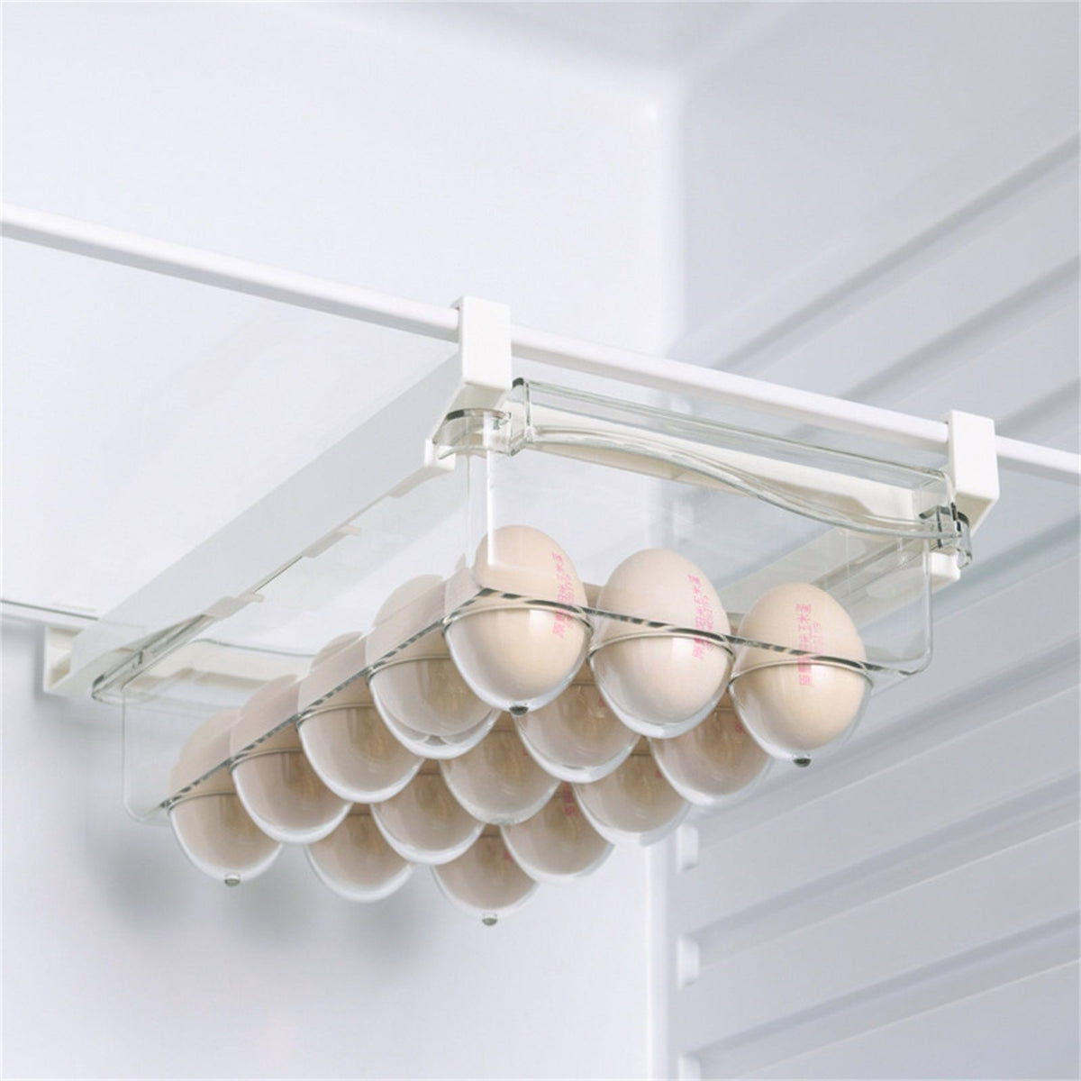 Clear Organizing Bin Durable ABS PET Drawer Type Transparent Design Wide Application Egg Storage BinEgg Bin with Holder