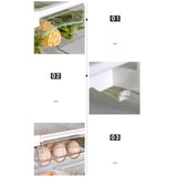 Clear Organizing Bin Durable ABS PET Drawer Type Transparent Design Wide Application Egg Storage BinEgg Bin with Holder - Front View