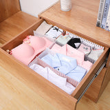 4PCS Drawer Divider Organizer Plastic Drawer Storage Partition Home Adjustable ClapboardWhite Lengthened 47x7CM