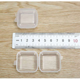 Small Clear Box Transparent Sturdy Durable PP Glossy Surface Wide Application Bead Box for Jewelry Pills Earplug