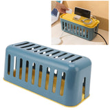 Cable Organizer Box Large Capacity Durable Plastic Flame Retardant High Safety Cord Management Box for PC TV Appliances - Extra Image