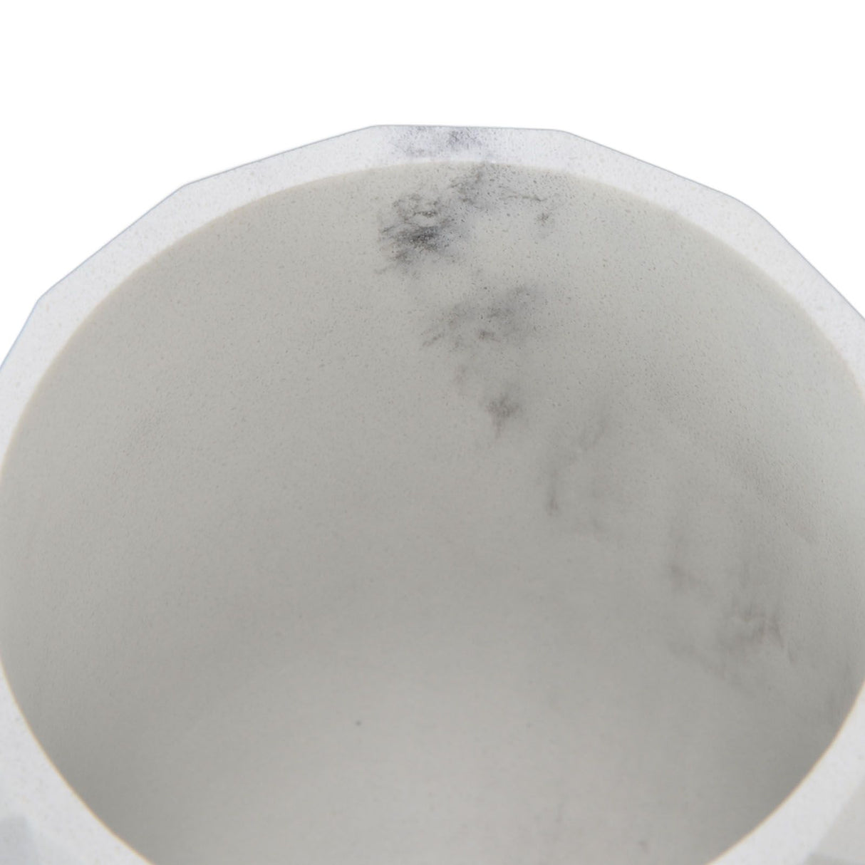 Makeup Brush Holder Durable Glossy Resin Large Capacity Modern Design Marble Vein Makeup Brush Organizer