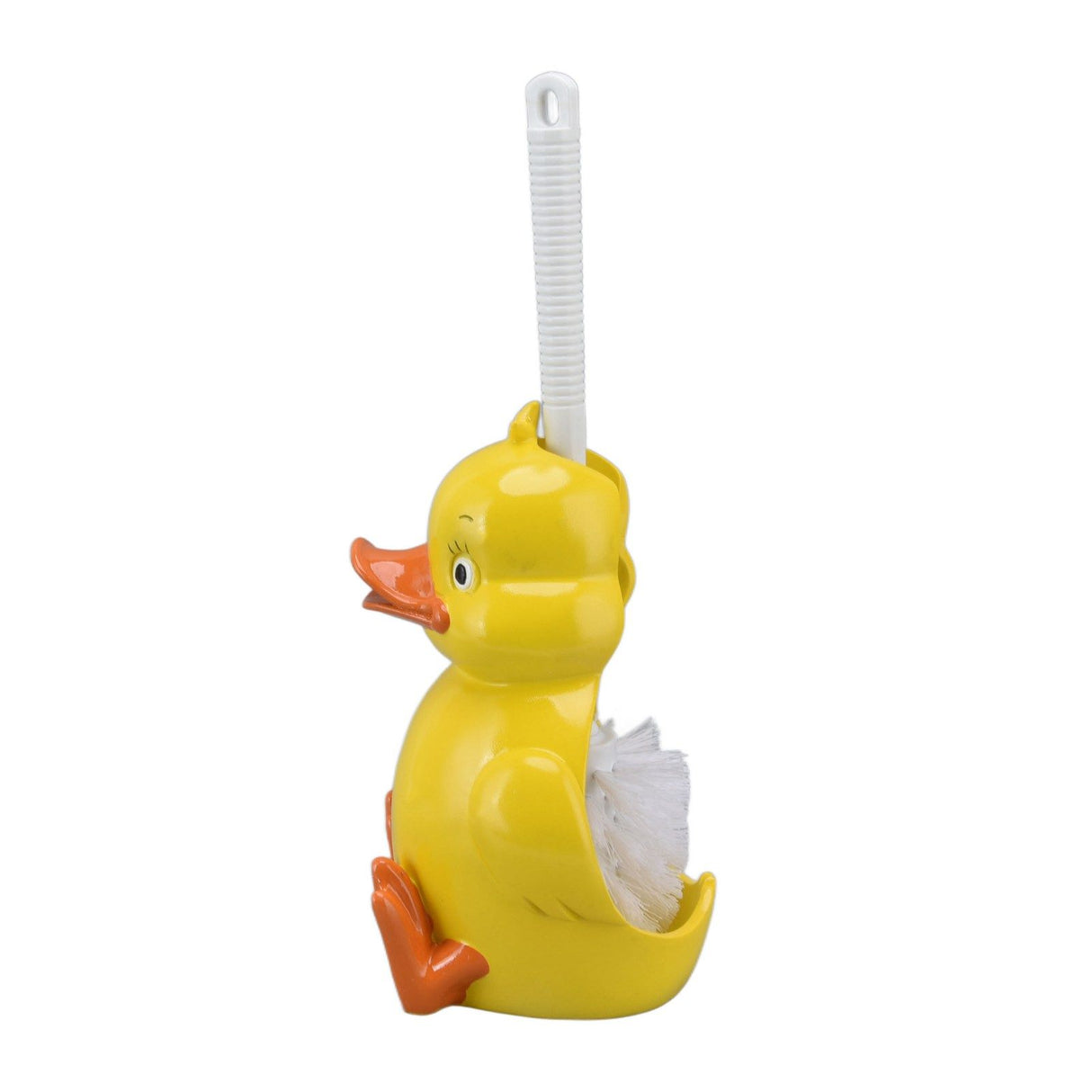 Toilet Brush Little Yellow Duck Seamless Toilet Cleaning Brush Deep Cleaning Bathroom Toilet Brush with Base for Bathroom