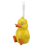 Toilet Brush Little Yellow Duck Seamless Toilet Cleaning Brush Deep Cleaning Bathroom Toilet Brush with Base for Bathroom - Top-Down View