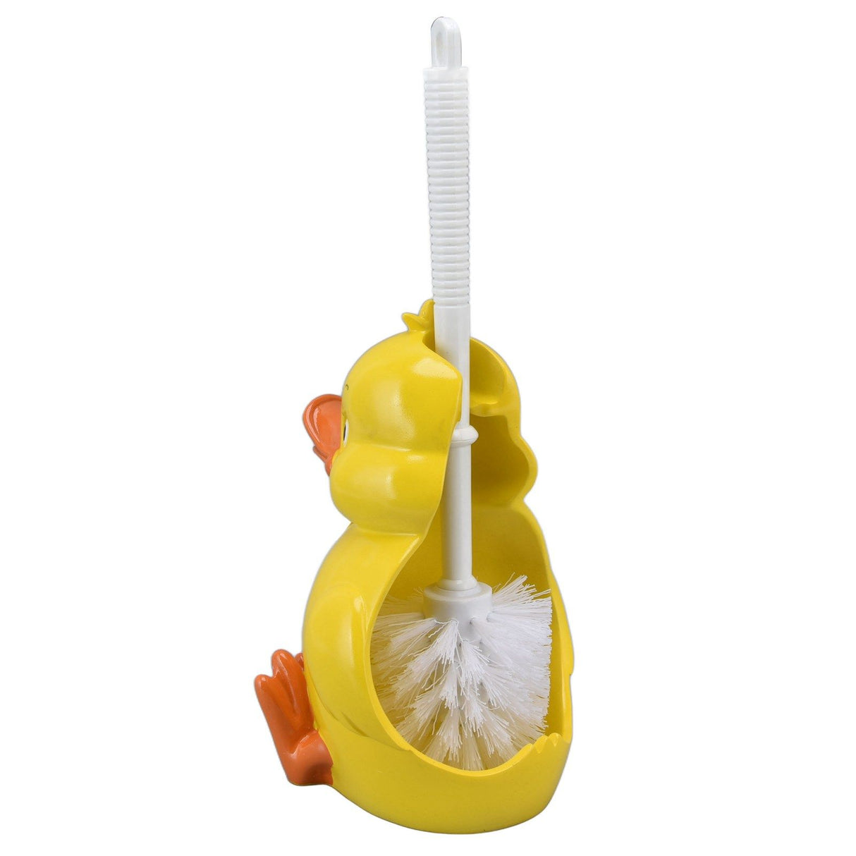 Toilet Brush Little Yellow Duck Seamless Toilet Cleaning Brush Deep Cleaning Bathroom Toilet Brush with Base for Bathroom