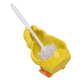 Toilet Brush Little Yellow Duck Seamless Toilet Cleaning Brush Deep Cleaning Bathroom Toilet Brush with Base for Bathroom - Extra Image