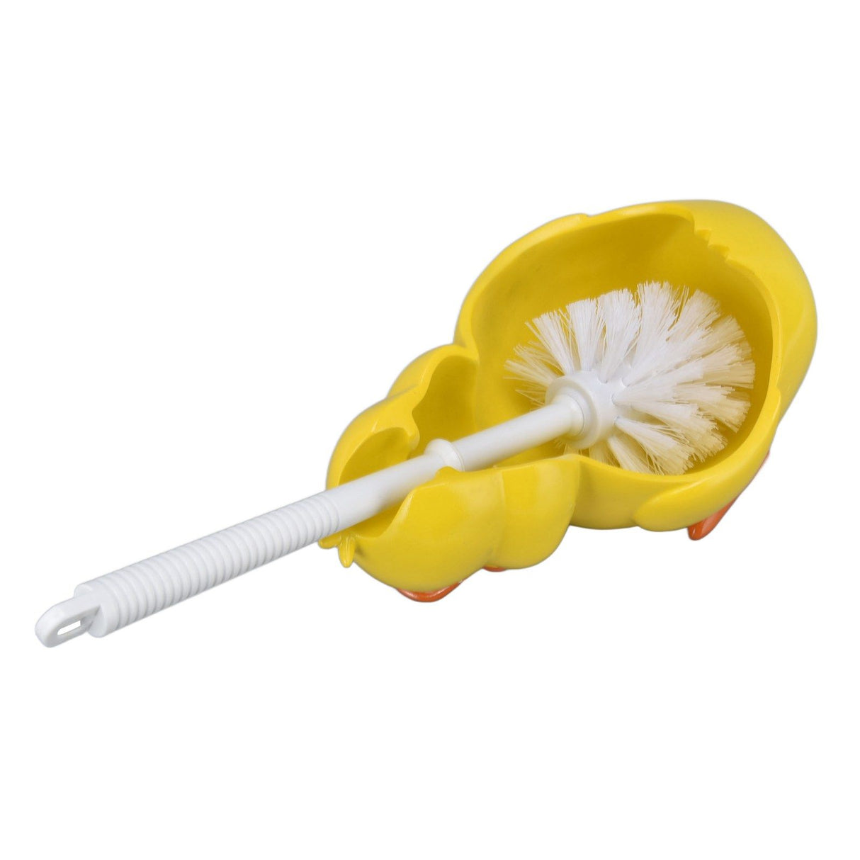 Toilet Brush Little Yellow Duck Seamless Toilet Cleaning Brush Deep Cleaning Bathroom Toilet Brush with Base for Bathroom