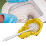 Toilet Brush Little Yellow Duck Seamless Toilet Cleaning Brush Deep Cleaning Bathroom Toilet Brush with Base for Bathroom - Extra Image
