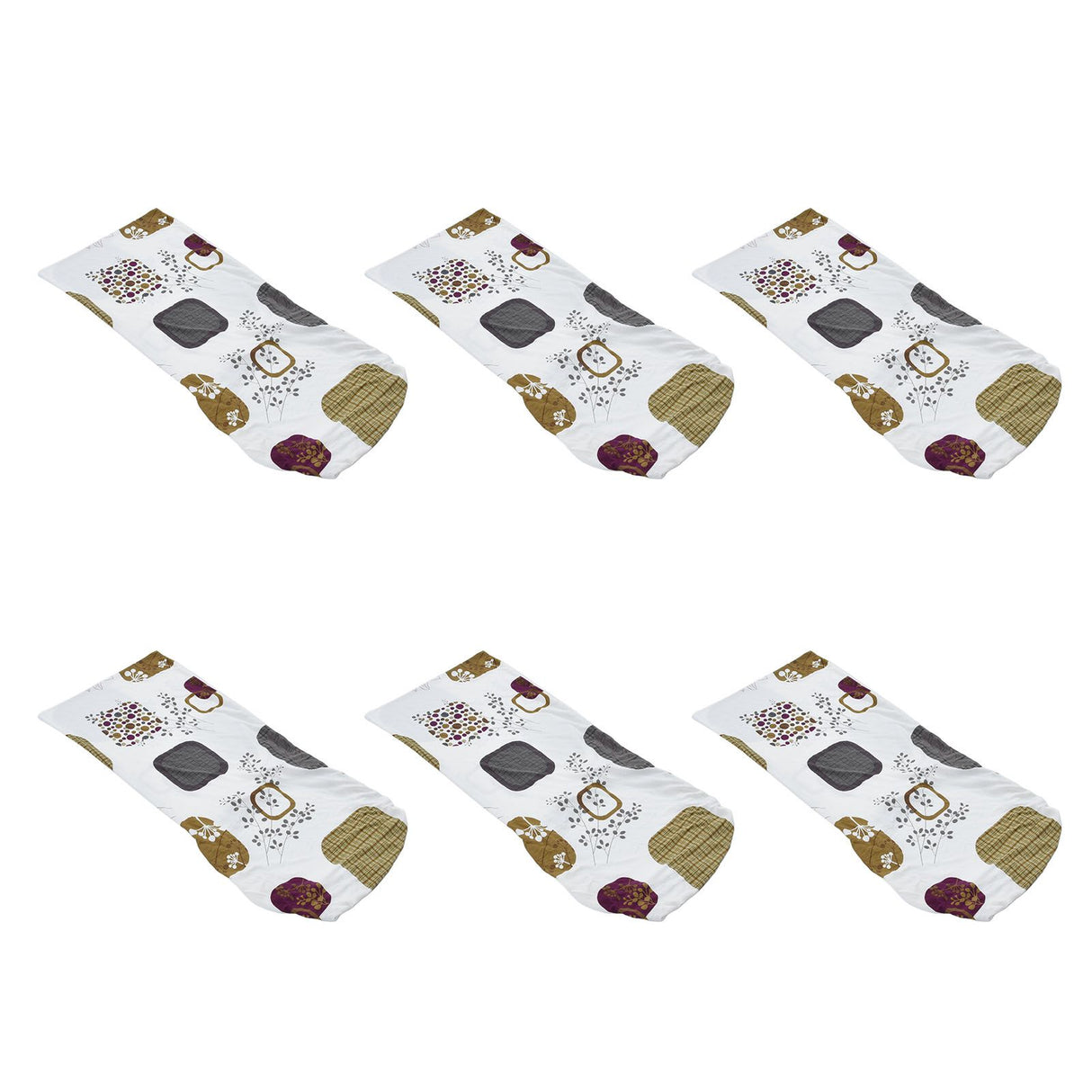 6PCS High Elasticity Chair Cover Removable Washable Dustproof Home Hotel Dining Chair CoversType 1