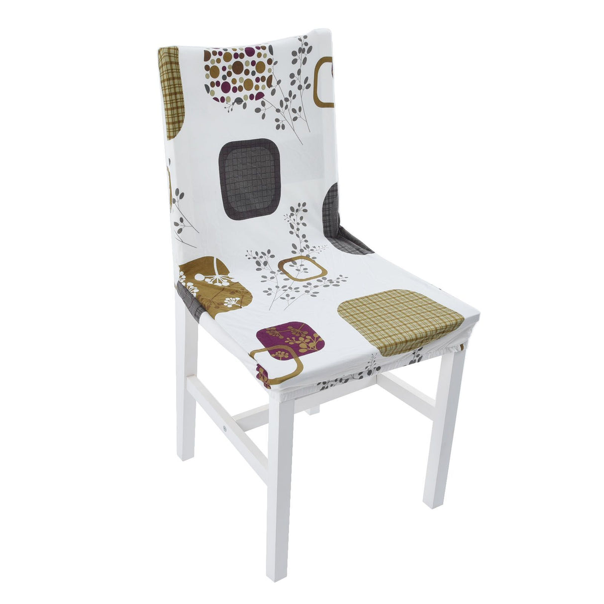 6PCS High Elasticity Chair Cover Removable Washable Dustproof Home Hotel Dining Chair CoversType 1