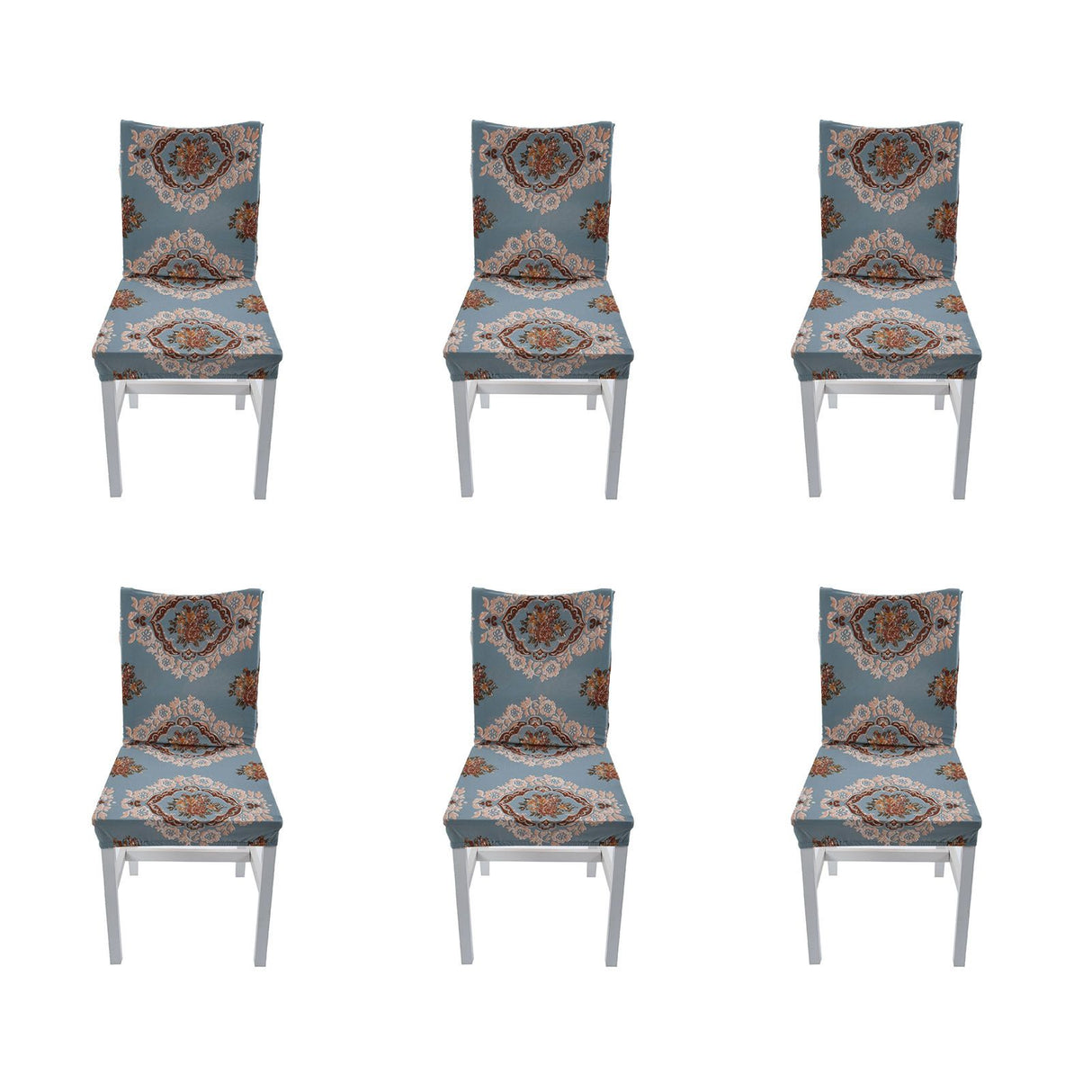 6PCS High Elasticity Chair Cover Removable Washable Dustproof Home Hotel Dining Chair CoversType 4