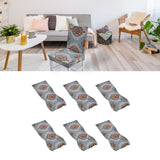 6PCS High Elasticity Chair Cover Removable Washable Dustproof Home Hotel Dining Chair CoversType 4