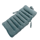 Integrated Recliner Backrest Cushion Plush PP Cotton Back Support Office Chair Sofa CushionBlue 45x100cm