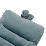 Integrated Recliner Backrest Cushion Plush PP Cotton Back Support Office Chair Sofa CushionBlue 45x100cm