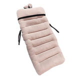 Integrated Recliner Backrest Cushion Plush PP Cotton Back Support Office Chair Sofa CushionLight Pink 45x100cm