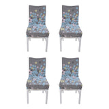 4Pcs Chair Slipcover High Elasticity Stylish Elegant Design Dustproof Dining Chair Cover for Hotel Office BanquetLittle Love