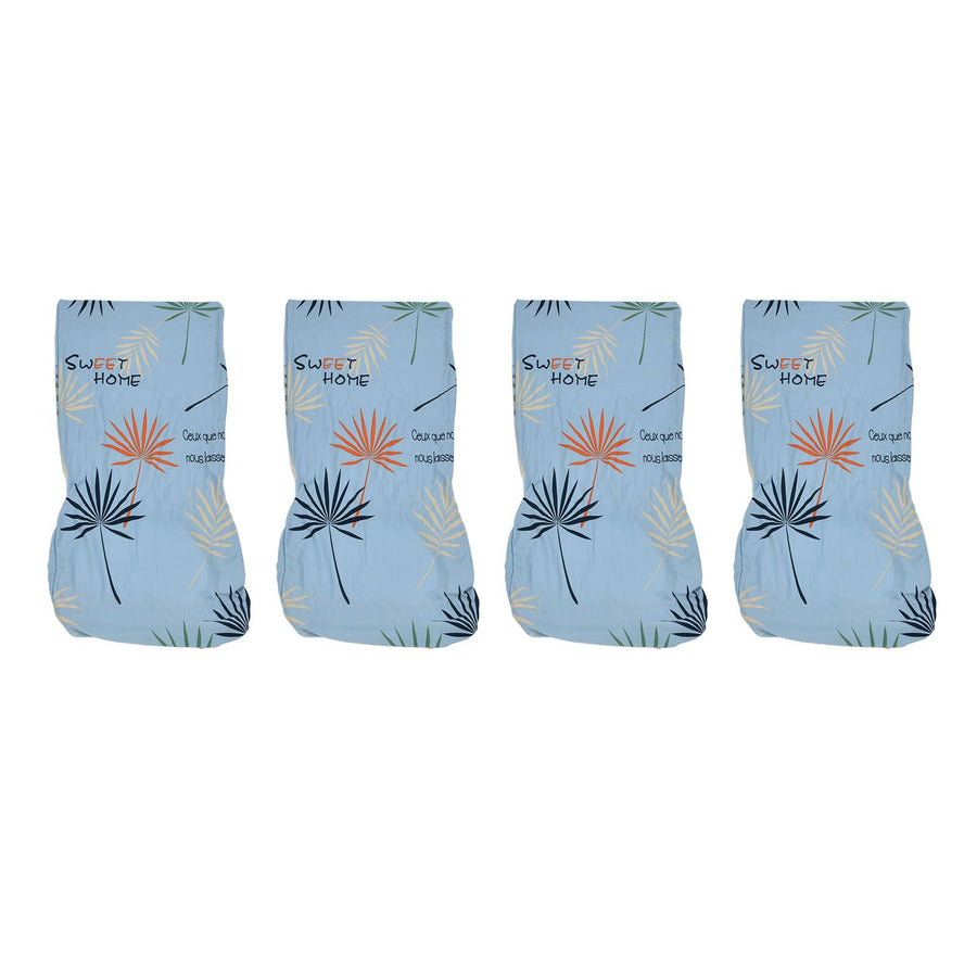 4Pcs Chair Slipcover High Elasticity Stylish Elegant Design Dustproof Dining Chair Cover for Hotel Office BanquetBlue Impressions