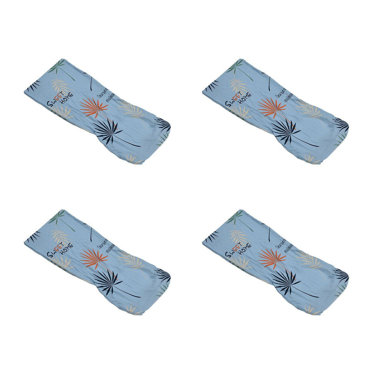 4Pcs Chair Slipcover High Elasticity Stylish Elegant Design Dustproof Dining Chair Cover for Hotel Office BanquetBlue Impressions